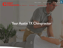 Tablet Screenshot of firstchiropracticaustin.com